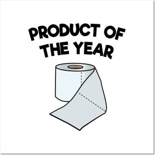 Product of the Year Toilet Paper Corona Survivor Pandemic Funny Posters and Art